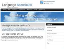 Tablet Screenshot of languageassociates.net